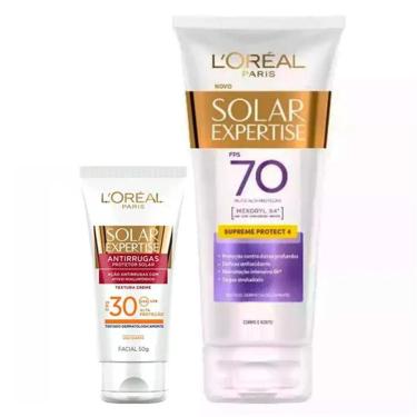 Imagem de L'Oréal Paris Solar Expertise Ganhe Solar Expertise Facial Antirrugas Kit - Protetor Solar Corporal-Unissex