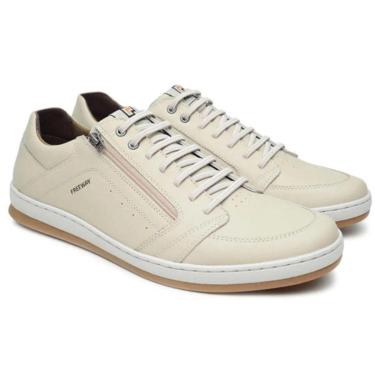 Imagem de Sapatênis Casual Masculino em Couro com Zíper e Cadarço Elástico Freeway Alpha002-Masculino