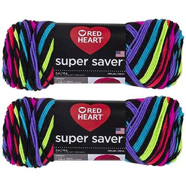 Imagem de Compra a granel: Super Saver Red Heart (pacote com 2) (néon, 142 g cada novelo)