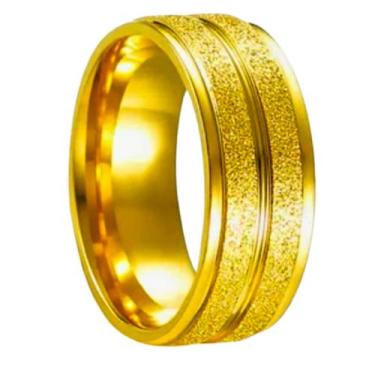 Imagem de Aliança Noivado Ouro 18k Risco Brilho Anatômica Tradicional 6mm Luxo C