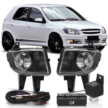 Imagem de Kit Farol de Milha Celta 2011 A 2015 Prisma 2011 A 2012 Botão Modelo O