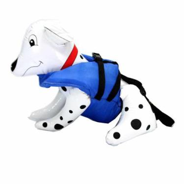 Imagem de Colete de Cachorro Pet Tipo Salva Vidas Raças Pequenas Azul - JEM