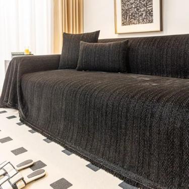 Imagem de Reversible Sofa Slipcover Furniture Protector Water Resistant Straps Sofa Cover Couch Covers Pets Kids Fit Sitting Ofa Cushions Sofa Covers(H,180X150cm)