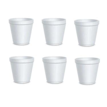 Imagem de kit 50 Copos de isopor 120ml térmico café sorvete chá sopa - Genérica