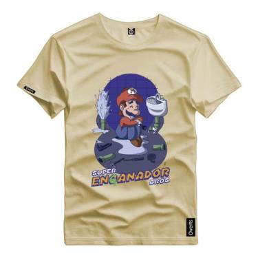 Imagem de Camiseta Masculina Mario Encanador Filme Personagem Camisa Premium Blu