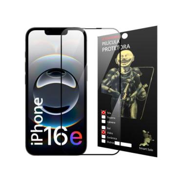Imagem de 2x Película 3D Vidro 0,5mm Full Cover Para iPhone 16e 6.1'' - Smart Sa