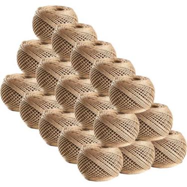Imagem de Kit Com 25 Un Fio Cordão Barbante Rami 2mm Rolo 100g Sisal Aprox 90mts