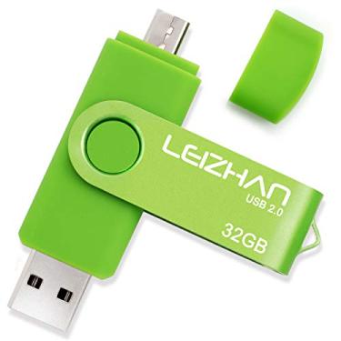 Imagem de LEIZHAN Pen Drive OTG Micro USB Pen Drive de 32 GB adequado para Samsung Galaxy S7, S7Edge, S6, S6 Edge (verde)