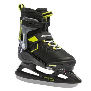 Imagem de Rollerblade Bladerunner Ice Micro Ice XT, Júnior, Ajustável, Preto e Limão, Patins de Gelo