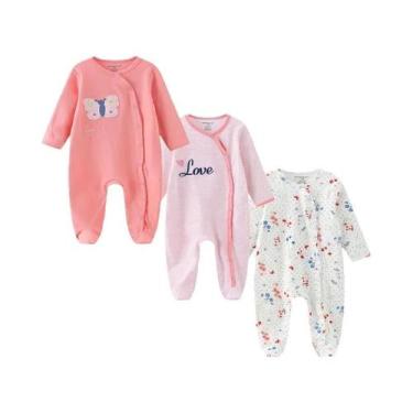 Imagem de Macacão Bebê Menina Manga Longa - Algodão 100% - Outono/Inverno, 6 mil