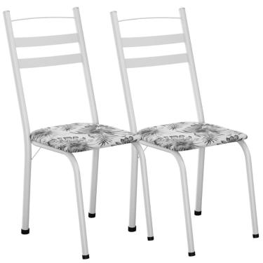 Imagem de Kit 2 Cadeiras Tubular America 061 Branco  ARTEF
