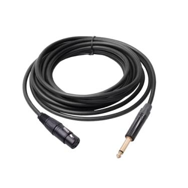 Imagem de XCPHGFM 6.35 TRS estéreo macho para XLR fêmea microfone misturador cabo de áudio anti-interferência suporta fonte de alimentação 48V cabo de interconexão balanceado patch cable para alto-falante micr