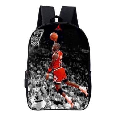 Imagem de Mochila Simples Escolar Infantil Masculina Rei do Basquete - Use Thuco