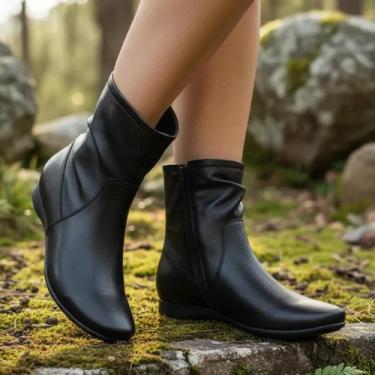 Imagem de Bota Feminina Comfortflex Original Conforto E Estilo, Preto, 37