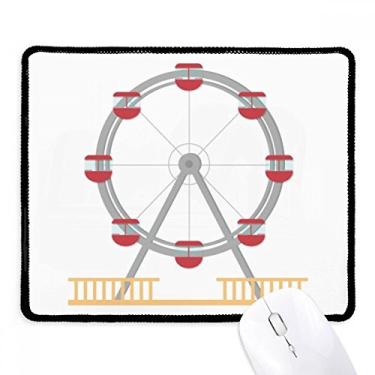 Imagem de Tapete de borracha para jogos com estampa de roda-gigante colorido de parque de diversões