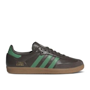 Imagem de adidas Originals Tênis de futebol masculino Samba, Verde oliva, 41
