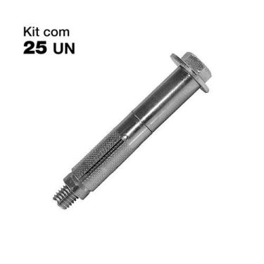 Imagem de Kit 25un Chumbador Cba C/ Parafuso 1/4" X 3" - Âncora - ANCORA