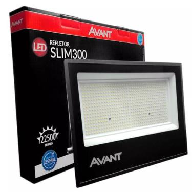 Imagem de Refletor Led 300w Holofote Luz Forte Bivolt Branco Frio 22500lumens Av