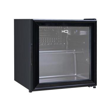 Imagem de Frigobar Expositor Vertical HQ Vidro Duplo 50 Litros Preto HQ-50FBPV, 