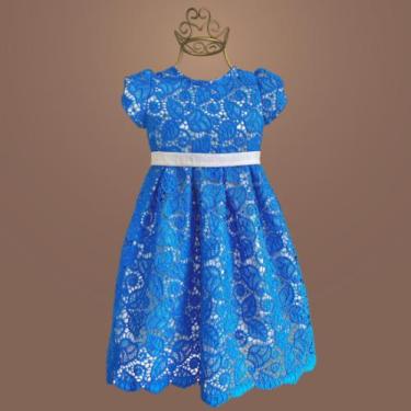 Imagem de Vestido Bebê Guipir Folhas - Elegância e Delicadeza para Festas e Pass