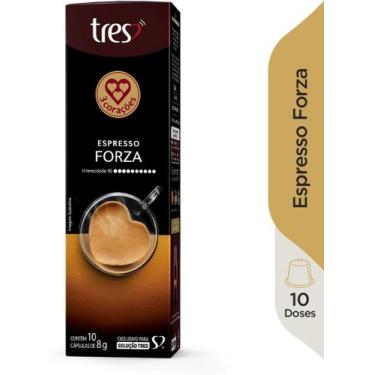 Imagem de Cápsulas Três Corações Caixa com 10 Cápsulas, Expresso Forza
