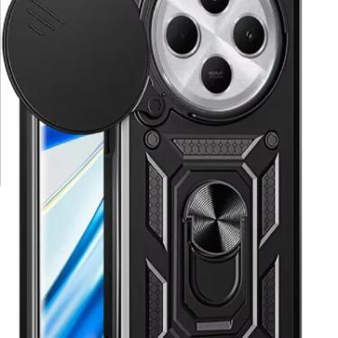 Imagem de Capa Capinha Armadura C/ Proteção Da Camera Suporte Anel 360 P/ Xiaomi Redmi 14c