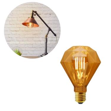 Imagem de Lâmpada Diamante G95 Filamento Led Vintage 4W Bocal Rosca