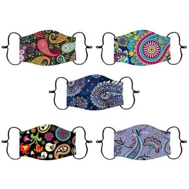 Imagem de 5pc crianças crianças ao ar livre máscaras de boca de algodão máscaras