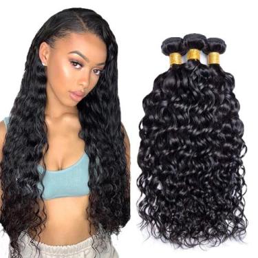 Imagem de Pacotes de cabelo WuvusNM Water Wave 100% Brazilian Remy 50cm 3 pacote