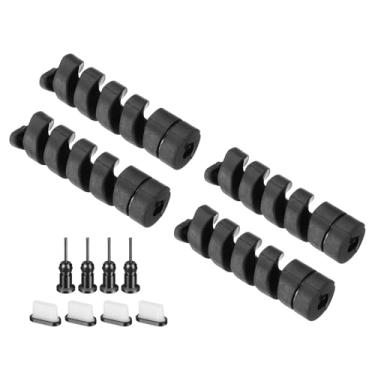 Imagem de PATIKIL Conjunto de protetores USB à prova de poeira, 12 peças Tipo-C plugues de poeira fone de ouvido tampas de poeira capa de porta de carregamento protetor de cabo para laptops, desktops