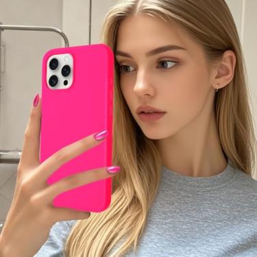 Imagem de Capa para iPhone 15 Pro [1 protetor de tela integrado + protetor de lente da câmera] [Silicone líquido] Capa protetora de borracha macia fina de microfibra antiderrapante à prova de choque para iPhone