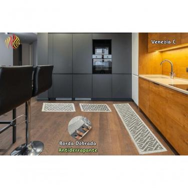 Imagem de Jogo De Cozinha Lorena Sisal Look Venezia C Kit Com 3 Pecas