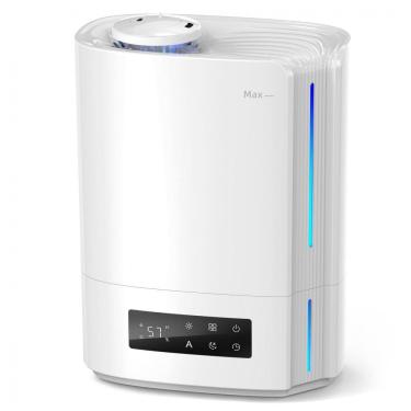 Imagem de Umidificador 6L com Visor Digital, Difusor de Óleo Essencial, Silencioso e Controle de Umidistato Inteligente para Ambientes até 50m²