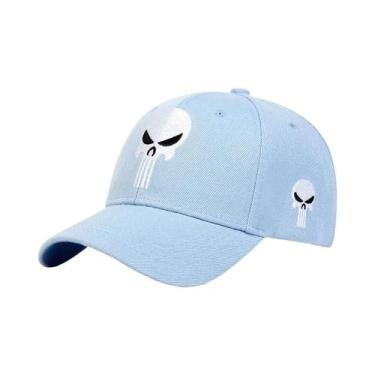 Imagem de Boné de Beisebol Bordado com Caveira - Ajustável, Unissex, para Primav