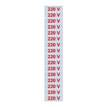 Imagem de Placa sinalizacao voltagem 1,5 x 4 com 16 unidades - 220v - GERAL