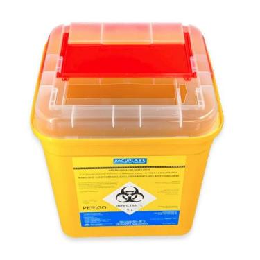 Imagem de Coletor Rígido para Material Perfurocortante 7 Litros (CRAL) - Vacupla