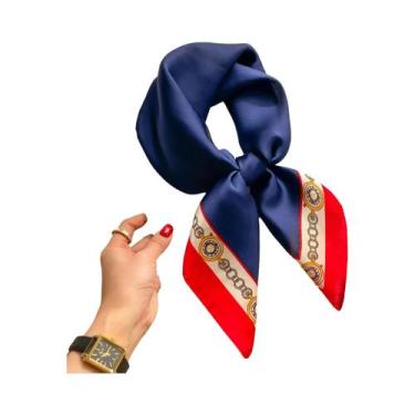 Imagem de Lenço Quadrado De Seda Luxuoso Feminino Para O Verão, Hijab, Lenço De 
