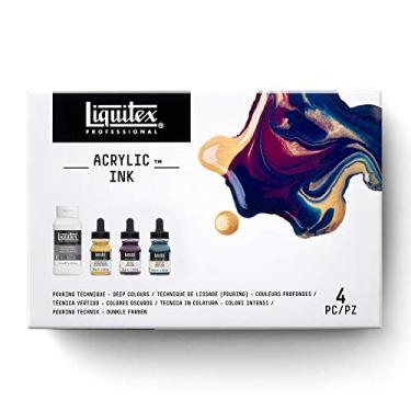 Imagem de Liquitex Tinta acrílica profissional, 30 ml, técnica de derramamento, cores profundas, conjunto de 4