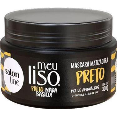 Imagem de Máscara Matizadora Preto Nada Básico Meu Liso Salon Line 300G