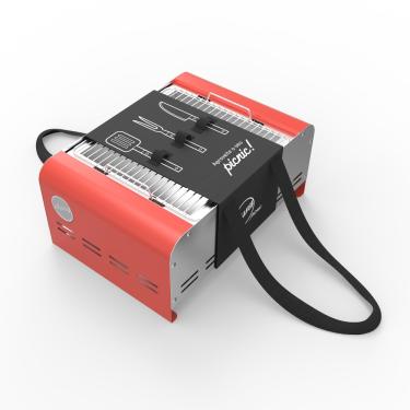 Imagem de Churrasqueira Portátil a Carvão Anodilar Stang Picnic Cinta