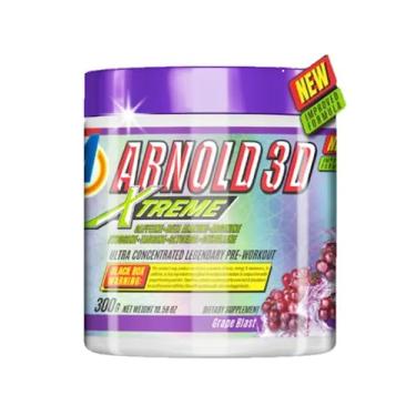 Imagem de Pre-Workout - Arnold 3D Xtreme 300g - Arnold Nutrition - Sabor Grape Blast (Uva)