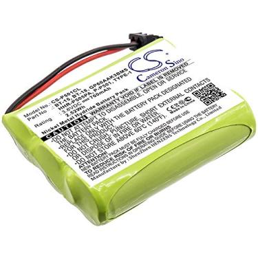 Imagem de ERGUI Bateria de 700 mAh compatível com Uniden BBTY0300001, BBTY0444001, BBTY0449001, BT-800, BT-905 EXP2800, EXP2900, EXP2901, EXP2903, EXP2905, EXP3240, EXP3240, EXP3240, EXP2903. 3241, EXP4240,