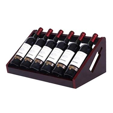Imagem de Racks de vinho rack de vinho inclinável mesa independente exibição de garrafa de vinho rack de armazenamento ornamentos decorativos minimalistas modernos adequados para cozinha sala de estar adega