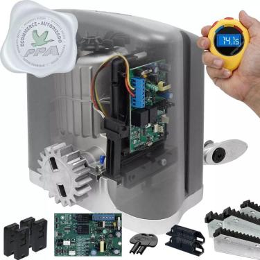 Imagem de Kit 1 Motor Ppa Dz Rio Turbo 4m Crem 4 Control Portão 400kg