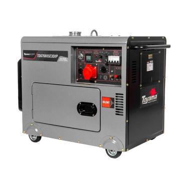 Imagem de Gerador a Diesel Cabinado Toyama TDG7000SE3DXP 6.5 KVA 220V com AVR