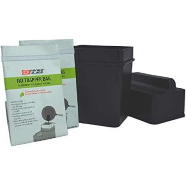 Imagem de Range Kleen Recipiente de graxa para cozinha – Sistema de retenção de gordura "600-02 Trap the Grease" com 2 sacos de recarga Fat Trapper + recipiente de graxa de cozinha