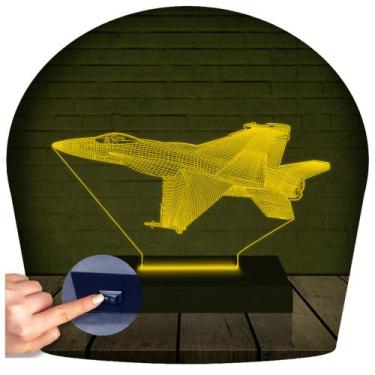 Imagem de Luminária Led Abajur  3D  Aviao Nave 2 - Rb Criações