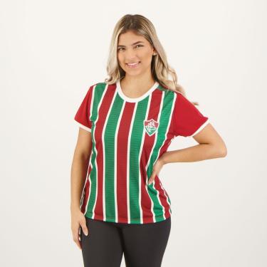 Imagem de Camisa Fluminense Epoch Feminina Branca Vinho e Verde-Feminino