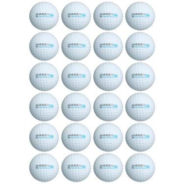 Imagem de Bolas de golfe Hank Haney's Foam Practice – Pacote com 24 bolas de golfe de espuma incluindo acesso Haney University – Bolas de golfe de espuma para aperfeiçoar o seu swing – Bolas de golfe macias