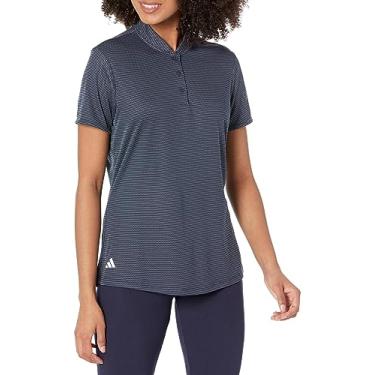 Imagem de adidas Camisa polo feminina Essentials Bolt, azul marinho, grande